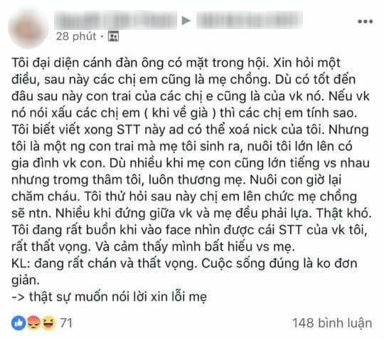 Bài viết khiến nhiều chị em suy nghĩ và đồng tình.