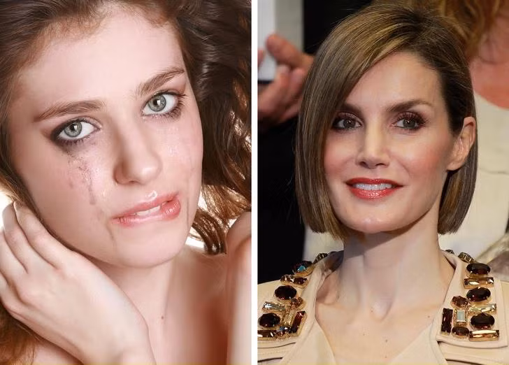 4. Giữ lớp trang điểm bền cả ngày: Các nữ hoàng, công chúa và phụ nữ Hoàng gia thường phải tham dự nhiều sự kiện và hoạt động ngoài trời khác nhau. Đôi khi các hoạt động này kéo dài nhiều giờ, nhưng thành viên Hoàng gia phải luôn giữ vẻ đẹp hoàn hảo bất kể trời nóng, mưa hay gió. Chìa khóa giúp lớp trang điểm bền lâu là sử dụng phấn nền chống thấm và xịt khoáng.