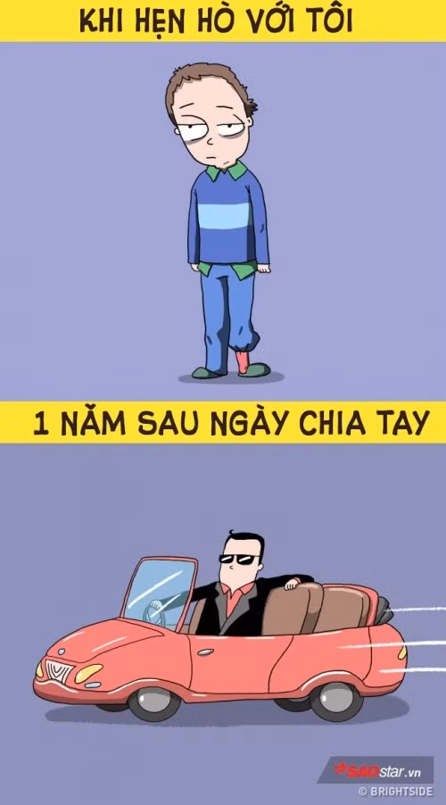 Khi còn là người yêu của nhau, trông anh ta “chán đời” kinh khủng, ấy thế mà vừa chia tay được 1 năm, cuộc đời anh ta đã kịp nở hoa.