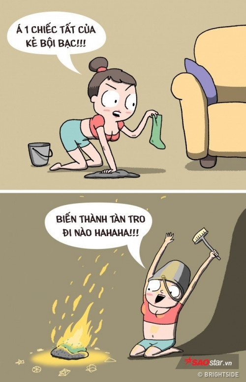 Bất cứ kỷ vật nào của hai người đều được bạn hô biến ngay lập tức. Kỳ lạ là thi thoảng bạn lại tìm ra được vài món đồ của người cũ xuất hiện trong nhà mình…