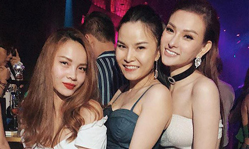 Bức ảnh Thu Thủy chụp cùng Yến Trang nhưng nhan sắc của cô mới là vấn đề được dư luận quan tâm.