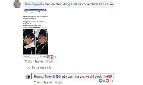 Hoàng Thuỳ đáp trả khi bị chê thua kém H’Hen Niê.