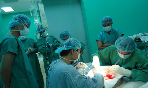 Một ca ghép gan tại bệnh viện ở TP HCM.