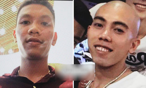 Hà Đức Trung (trái) và Võ Văn Hoàng.