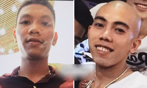 Hà Đức Trung (trái) và Võ Văn Hoàng.