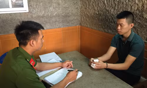 Nguyễn Trường Giang tại Cơ quan điều tra..