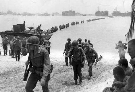 Lính thủy quân lục chiến Mỹ trên đảo Saipan trong thời kỳ Chiến tranh thế giới thứ II.