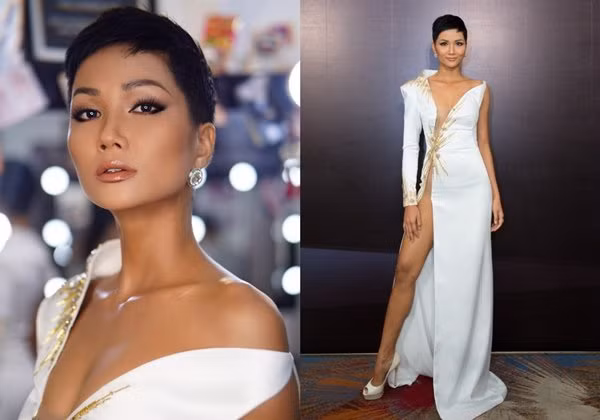 Nếu không đạo nhái, thì lại sexy quá mức, điển hình là thiết kế xẻ đùi cao ngút lên tận ngực. Trang phục tạo "sóng" dư luận. Kể từ thời điểm đó, H'Hen Niê được phong danh nàng Hoa hậu sexy nhất của nhan sắc Việt.