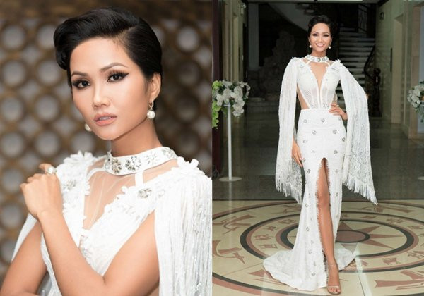 Hình ảnh của Đương kim Hoa hậu Hoàn Vũ Việt Nam 2017 được đơn vị nắm giữ bản quyền chăm chút rất kĩ, thử nghiệm với nhiều phong cách, kiểu tóc khác nhau mang tới cái nhìn đa dạng cho công chúng.