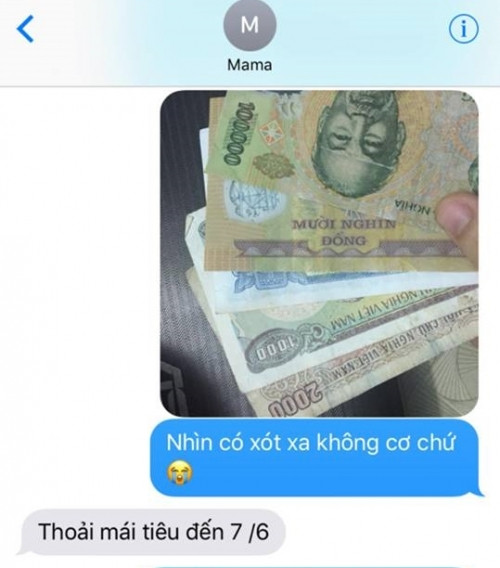 Series “né đạn” của phụ huynh khi nhận được tin nhắn “đánh động” gửi tiền đầu tháng của các cô cậu sinh viên xa nhà.
