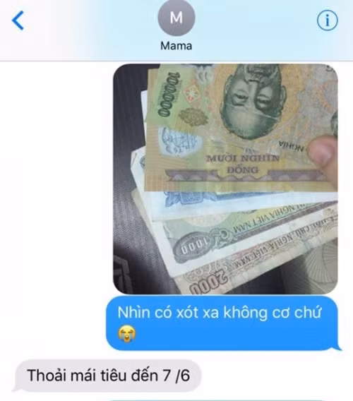 Series “né đạn” của phụ huynh khi nhận được tin nhắn “đánh động” gửi tiền đầu tháng của các cô cậu sinh viên xa nhà.