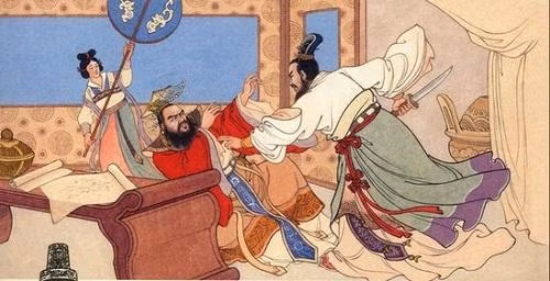 Trang mô tả cảnh Tần Thủy Hoàng bị mưu sát. Ảnh: Ttufo