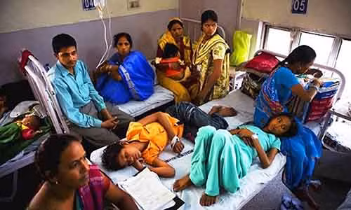 Tại Ấn Độ vấn đề chăm sóc sức khoẻ người dân còn hạn chế. Ảnh minh hoạ