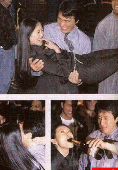 Chương Tử Di và những hình ảnh mất kiểm soát, thiếu giữ gìn hình tượng khi say xỉn. Việc tiếp rượu hay còn gọi là "hầu rượu" đại gia kiếm tiền khủng nghe qua tưởng dễ, nhưng thực chất đòi hỏi các ngôi sao phải uống rất nhiều rượu để làm hài lòng những người giàu có. Kéo theo đó là nhiều hệ lụy khác (chẳng hạn tin đồn bán dâm) khiến hình ảnh các ngôi sao cũng xấu đi nhiều trong mắt công chúng.