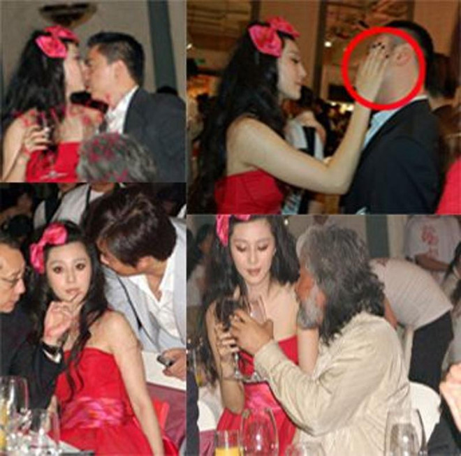 Những hình ảnh Phạm Băng Băng phải tiếp rượu, thân mật với các đại gia, thậm chí ngồi vào lòng đạo diễn Trương Kỷ Trung bị tung lên mạng cách đây nhiều năm. Đó là khi nữ diễn viên còn trẻ, chưa trở thành ngôi sao hạng A của showbiz Hoa ngữ như hiện nay. Năm 2015, bảng giá cát-xê dự tiệc, tiếp rượu đại gia của các mỹ nhân Hoa ngữ bị lộ, mức giá của Phạm Băng Băng được cho là vào khoảng 1,7 tỷ đồng.