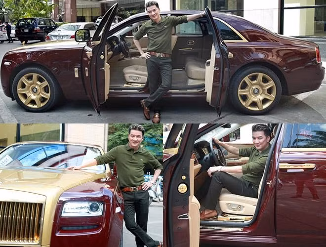 Trong bộ sưu tập xe hơi của Đàm Vĩnh Hưng, gây chú ý nhất là chiếc siêu xe dòng Roll Royces được mạ vàng ở các bộ phận như tay cầm, khung xe. Chiếc xe có giá khoảng 40 tỷ đồng.