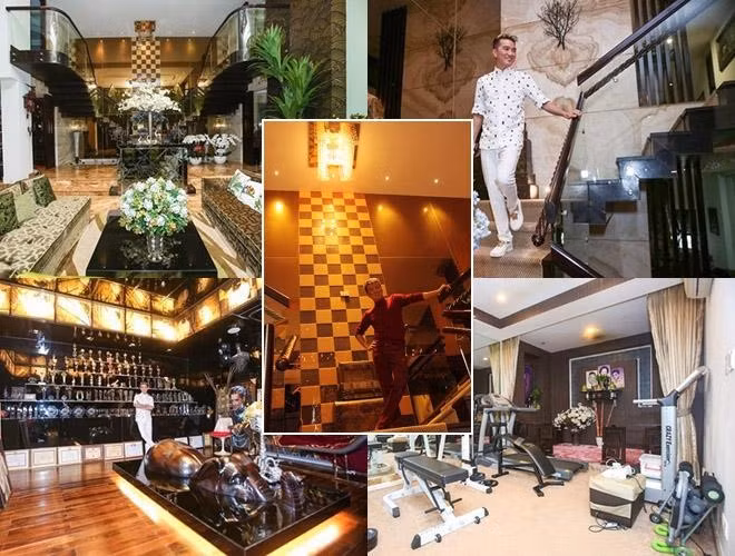 Bước vào căn biệt thự của Đàm Vĩnh Hưng, ai cũng bị choáng ngợp trước vẻ lộng lẫy và xa xỉ. Theo chia sẻ từ nam ca sĩ, toàn bộ nội thất đều được anh sưu tầm khi lưu diễn nước ngoài hoặc mua trong nước nhưng đều thuộc thương hiệu cao cấp.