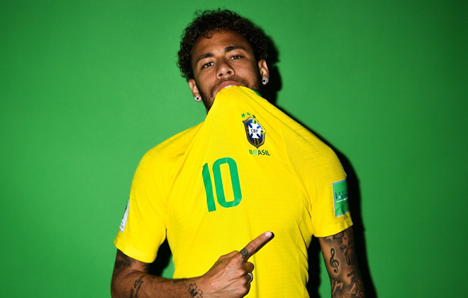 Neymar với chiến dịch cùng đội tuyển Brazil trong World Cup 2017. Ảnh: Getty Images.
