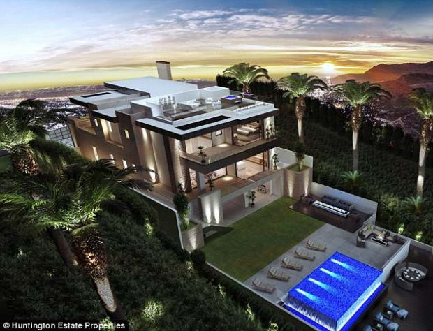 Siêu biệt thự có hai bể bơi ngoài trời và sân đỗ trực thăng trên nóc