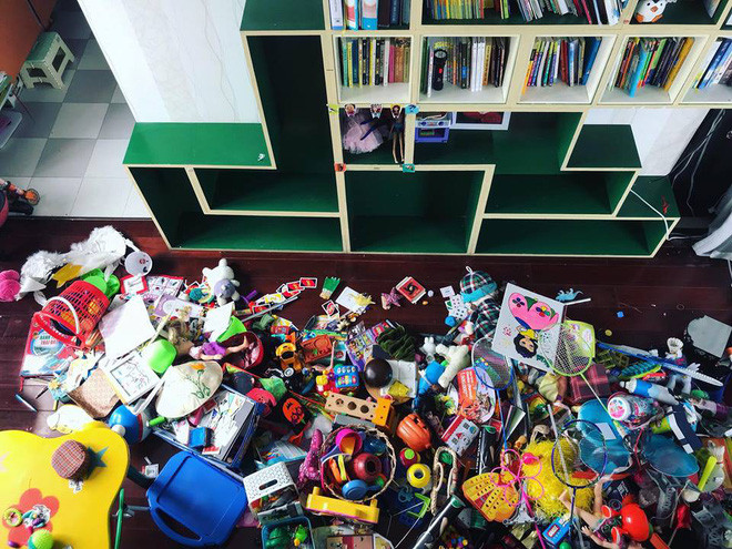 Phan Anh cũng rất tâm lý khi tạo góc vui chơi riêng cho các con.