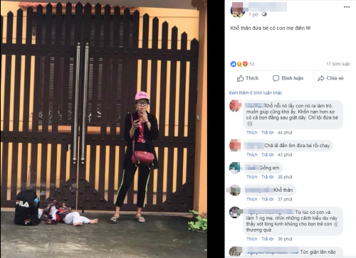 Cư dân mạng bức xúc trước hành động của người mẹ trẻ.