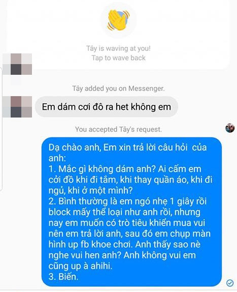 Ca sĩ Thái Trinh đáp trả gây sốc khi bị người lạ buông lời khiếm nhã.