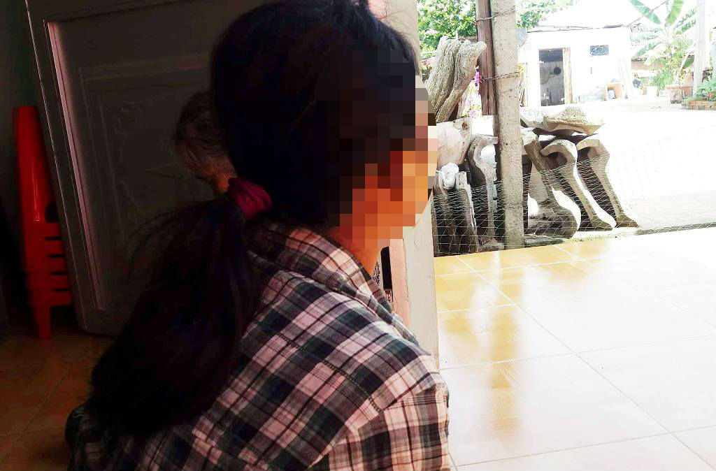 K. vẫn chưa cảm nhận được nỗi đau quá lớn vừa xảy đến với mình (Ảnh: Thanh Lâm).