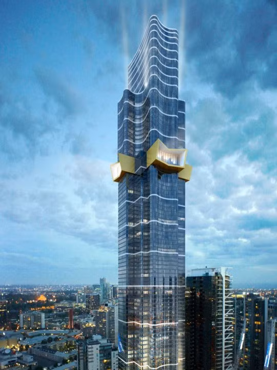 “Australia 108” sẽ trở thành tòa nhà cao nhất ở Melbourne khi hoàn công vào năm 2019. Ảnh: ABC