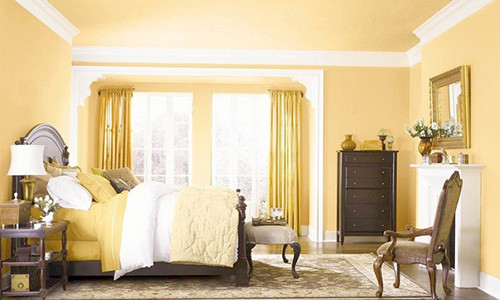 Nhà màu vàng thích hợp với gia chủ mệnh Kim.