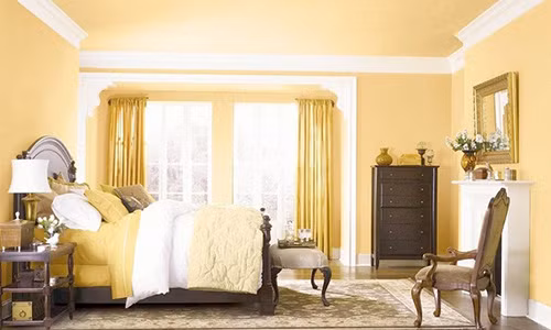 Nhà màu vàng thích hợp với gia chủ mệnh Kim.