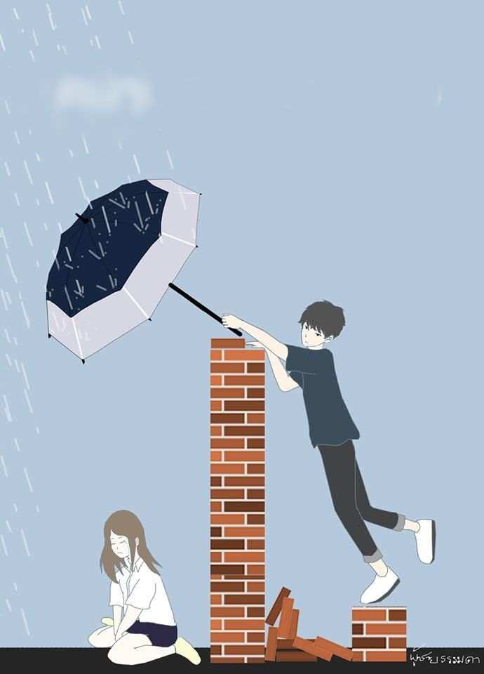 Dù em có đối xử không tốt với anh như thế nào nữa anh vẫn luôn theo dõi và bảo vệ em. Ảnh internet