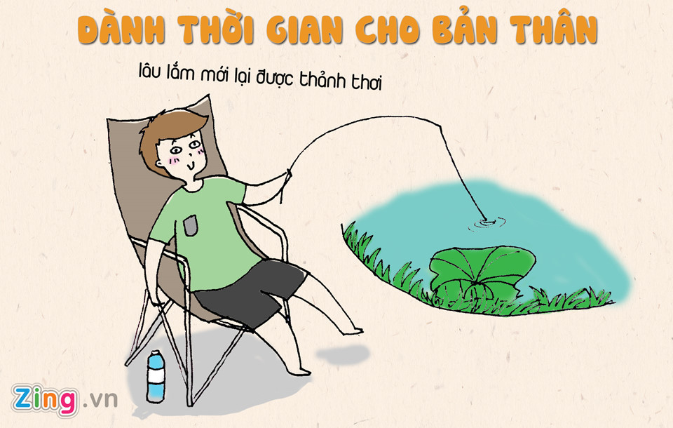 Không thể thiếu những giây phút thư giãn cho riêng mình. Sau khi hoàn thành tất cả công việc, vật lộn suốt một tuần dài, hãy sắp xếp cho mình thời gian nghỉ ngơi. Chúng ta có thể hẹn hò với bạn, đi du lịch đâu đó thật xa hay đơn giản chỉ là nằm ở nhà để ngủ thôi.