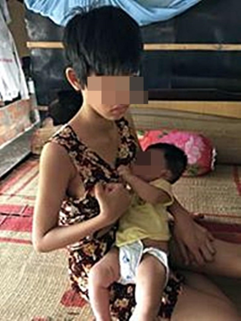 Bé gái thiểu năng trí tuệ bị cưỡng hiếp đến sinh con - Ảnh: Pháp Luật TPHCM