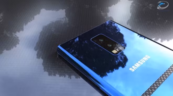 Hình ảnh concept không có bất kỳ dấu vết của máy quét vân tay, vì vậy có thể nó sẽ được nhúng vào bên trong màn hình.