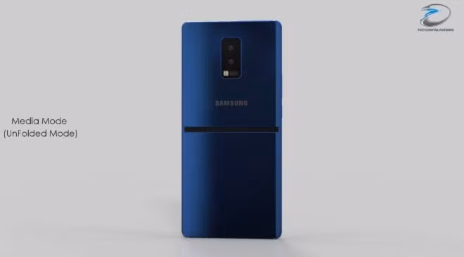 Máy ảnh chính trông khá giống với Galaxy S9+, trong khi mặt trước là camera 8 MP chụp selfie và hỗ trợ máy quét mống mắt.