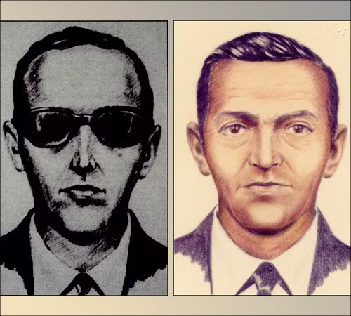 Hình ảnh Dan Cooper được phác họa qua lời kể của các nhân chứng. Ảnh: FBI