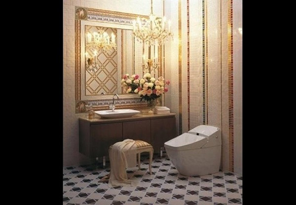 Đến cả nhà vệ sinh cũng sang chảnh không thua gì khách sạn 5 sao.