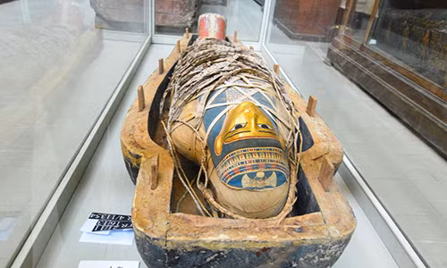 Công nghệ scan mới giúp đọc được chữ trên lớp giấy bọc ngoài xác ướp Ai Cập. Ảnh: Orhan Cam/Shutterstock