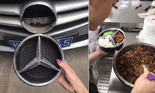 Gioi tre Trung Quoc cuop tien tai xe taxi, an cap logo oto de cau like