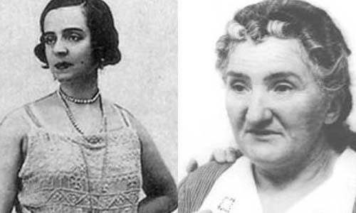 Chân dung của Cianciulli thời còn trẻ và khi về già.