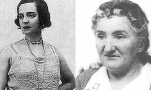 Chân dung của Cianciulli thời còn trẻ và khi về già.