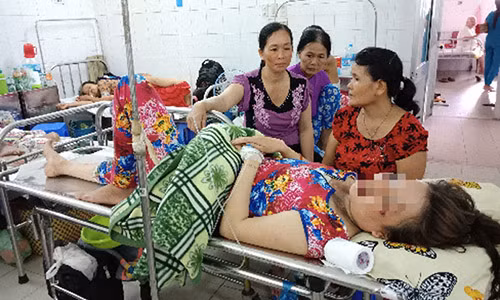 Chị T đang được điều trị ở Bệnh viện Đa khoa T.Ư Cần Thơ.