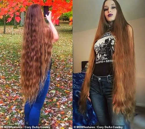 Co gai bi nhieu dan ong quay roi vi toc dai hon 1 met