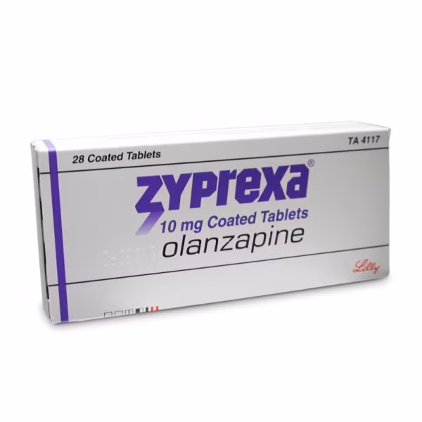 ZYPREXA. Chỉ định: tâm thần phân liệt và rối loạn lưỡng cực. Tác dụng phụ: béo phì cấp, tăng đường huyết, tiểu đường.