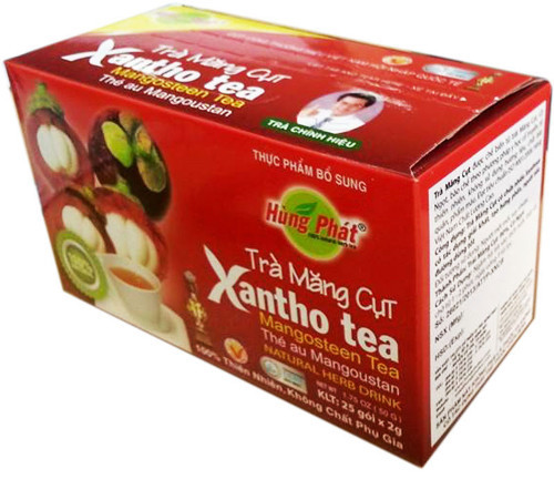 Trà măng cụt có vai trò giải các hóa chất độc hại tích lũy bên trong cơ thể. Một ly trà măng cụt mỗi ngày không những giúp thanh lọc cơ thể mà còn có tác dụng giảm cân. Trà có vị ngọt tinh khiết vô cùng dễ uống. Ảnh: hungphatea 