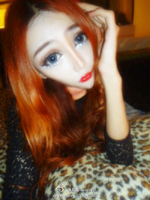 Nhiều cư dân mạng đã vào trang blog cá nhân của Dina Leopard bình luận. Có người cho rằng Dina Leopard đã quan niệm sai lầm về vẻ đẹp nên mới phẫu thuật thẩm mỹ làm biến đổi khuôn mặt kinh khủng như vậy. Có người lại nghĩ Dina Leopard muốn chơi trội. Ảnh: doisongphapluat