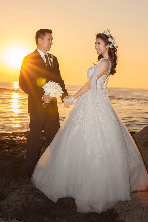 Sau hôn lễ, Ngọc Quyên gần như rút khỏi làng thời trang để cùng chồng chăm sóc cho tổ ấm nhỏ của mình tại Mỹ.