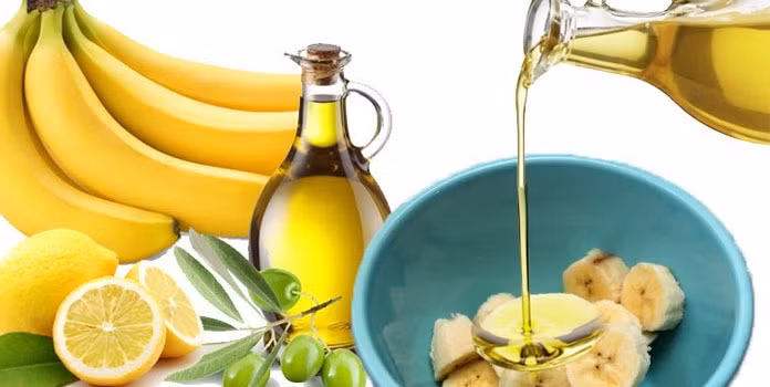 Dầu oliu và chuối. Nghiền nhuyễn quả chuối, cho dầu ô liu và trộn đều hỗn hợp. Đắp lên mặt, rửa sạch mặt sau 30 phút. Thực hiện 2 lần/tuần sẽ giúp làn da của bạn mịn màng hơn và giúp cho da căng bóng. Ảnh: Living Hours.