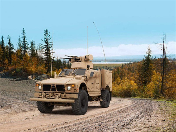 Khoang trong của xe có thể chứa tối đa 11 binh sĩ với hai hàng ghế hướng về phía trước và hai hàng ghế quay vào nhau có thể gập lại ở phía sau.