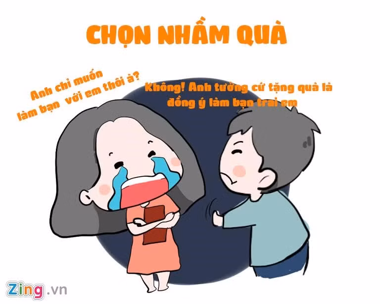 Do không tìm hiểu kỹ, nhiều chàng trai sẽ tặng chocolate trắng cho "người trong mộng" và rơi vào tình huống dở khóc dở cười.